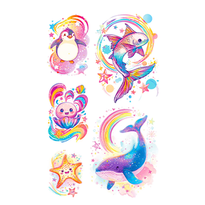 Nouvel autocollant de <span class=keywords><strong>tatouage</strong></span> temporaire fluorescent marin papillon pour les fêtes de concerts de festival de musique Bars en couleur blanche - Product Image 4