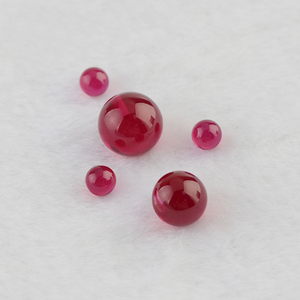 Sfera di rubino sintetico del corindone sintetico delle pietre preziose della sfera rotonda di <span class=keywords><strong>colore</strong></span> rosso rubino 5 # della pietra allentata all'ingrosso della fabbrica - Product Image 3