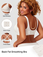 Soutien-gorge sans couture en modal double, avec support liftant, en forme de V profond, prix usine TK Custom