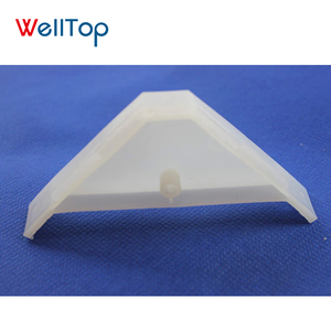 Welltop New 90-độ Kệ khung góc trắng 14.109 nhựa cho tủ hỗ trợ 90-độ tam giác góc Bracket - Product Image 5