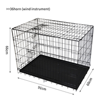 Cage à chien grande et imperméable la plus populaire, cage de reproduction pliable pour chiens de petite et moyenne taille, transporteurs pour animaux de compagnie
