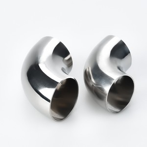 Coudes égaux en acier inoxydable 304 pour soudage sanitaire, diamètres extérieurs 12,7/16/19/25/<span class=keywords><strong>32</strong></span>/<span class=keywords><strong>38</strong></span>/45/51/57/63/76/89 mm, raccords de tuyauterie à 90 degrés - Product Image 2