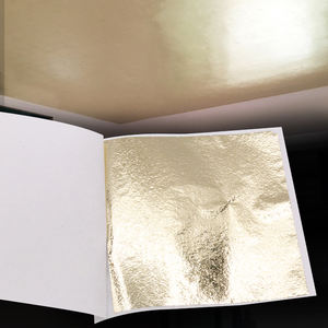 13*13.5Cm Licht Goud Voorverpakt Kleurrijke Taiwan Goud Folie Voor Meubels Vergulden Souvenir Decor Legering Bladgoud - Product Image 4