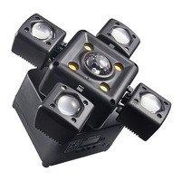 Alison Nouvelle Lumière de Scène à Motif Boule Magique à Quatre Ailes LED Laser Stroboscope DMX512 Tension Universelle Multi-Prises Colorée pour KTV Bar Intérieur