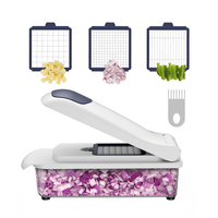 Multifunctionele Handmatige Mandoline Keukengereedschap Plastic Handpers Fruit Groente Snijden Nieuwe Uiensnijder Groentechopper