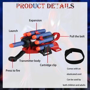 Găng tay bắn tơ nhện đồ chơi siêu anh hùng nhựa cho trẻ em, bộ đồ chơi kèm vòng đeo tay - Product Image 4