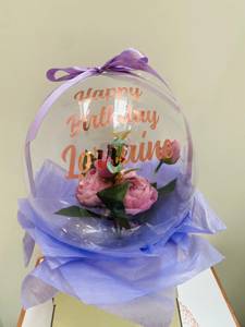 Bong Bóng Cá Nhân Với Hoa Nhân Tạo Quà Tặng Ý Tưởng Kỷ Niệm Sinh Nhật Em Bé Tắm Bong Bóng Bó Hoa - Product Image 4