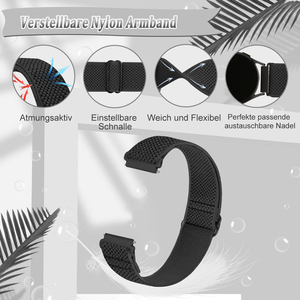 Vente directe d'usine, bracelets de montre en nylon élastique à libération rapide de 16 mm pour hommes et femmes, bracelet de montre de 16 mm - Product Image 5