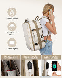 NOUVEAU 2024 YCH <span class=keywords><strong>Sac</strong></span> à dos de <span class=keywords><strong>voyage</strong></span> 4 pièces/ensemble, imperméable, extensible, <span class=keywords><strong>40L</strong></span>, approuvé par la TSA, grand <span class=keywords><strong>sac</strong></span> à dos pour ordinateur portable avec USB, unisexe - Product Image 3