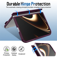 Étui de protection intégrale pour iPhone Duo avec support d'appareil photo, écran en verre trempé, sangle de poignet invisible et protection de charnière