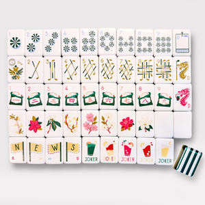 Tuiles de <span class=keywords><strong>Mahjong</strong></span> américaines en acrylique rayées, de luxe, modernes, sur le thème du golf, pour jeu manuel à la maison et en cadeau - Product Image 4