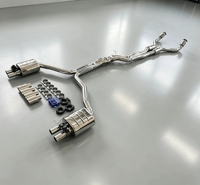Système d'échappement ajusté en alliage de titane pour Audi S3 2.0T (2015-2019) avec silencieux cat-back, downpipe et section arrière, silencieux électronique