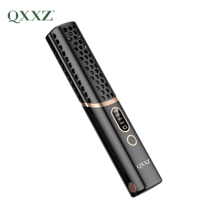 Plancha de Pelo Portátil 2 en 1 con Pantalla LCD, Inalámbrica, Recargable por USB, con Temperatura Ajustable y Placas de Cerámica - Product Image 1