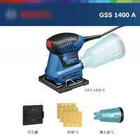Ponceuse orbitale Bosch GSS 1400/1400A avec système de serrage robuste, tampon en feutre métallique, poignée ergonomique anti-fatigue