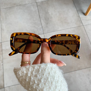 Gafas de Sol Qianai para Mujer, Montura Pequeña, PC UV400 Tipo 3, Estilo Coreano Irregular, Moda Urbana - Product Image 5
