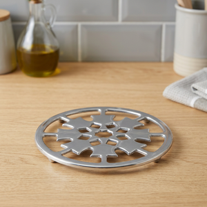 Trivet metálico para ollas calientes, trivet decorativo de latón, trivet redondo de metal para ollas calientes, trivet redondo de acero inoxidable, trivet resistente al calor - Product Image 3