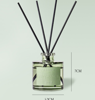 Nouveau Style De Luxe Parfum De Maison Désodorisant De Marque Privée Verre Reed Diffuseur Bouteille 50ml Sans Phtalate Écologique