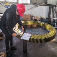 Roulement de plateau tournant à double rangée de billes pour compacteur de bulldozer EX60