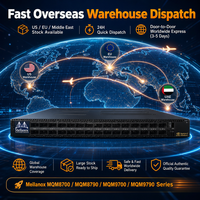 Switch Infiniband Msb7800-es2f Edr dengan 36 Port Qsfp28, 2x Ac Psu, Dual Core X86, Snmp, Kapasitas 16t untuk Pusat Data HPC dan AI