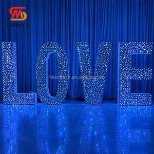 Lettres lumineuses LED 3D personnalisées en métal, effet ciel étoilé, pour décoration de mariages, banquets et événements festifs - Product Image 3