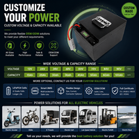 Yüksek Performanslı 60V36Ah LiFePO4 Katı Hal Batarya Paketi E-bisiklet Motosiklet Scooter EV Sınıfı 4000 Döngü Hücresi Ücretsiz Değiştirme 1