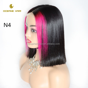 Produits chauds Cheveux humains colorés 2*6 fermeture à lacet Perruque Bob vietnamienne 100% Cheveux humains SDD Qualité Bob Perruque - Product Image 4