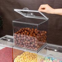 Boîte de Présentation Multifonctionnelle en Plastique Moderne pour Bonbons de Supermarché, Conserves Scellées, Fruits Secs, Noix – Boîte Polygonale – Technique d'Injection