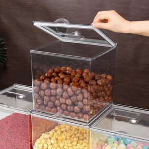 Modern Plastic Multifunctional <strong>Display</strong> <strong>Box</strong> for Supermarket Candy Sealed Can Food Dried Fruit Nut Polygon <strong>Box</strong>-Injection Technics - Product Image 5