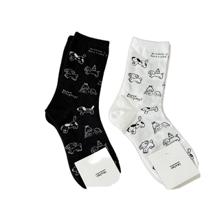 Calcetines de Algodón Coloridos Supersky con Diseño de Perro Salchicha, Calcetines Deportivos para Mujer, Calcetines de Punto para Primavera/Verano - Product Image 1