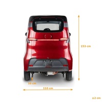 Voiture électrique compacte économique EEC L6E 45 km/h pour trajets urbains et courts en ville, utilisable par tous les temps