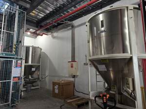 Mezcladora de cinta de alta velocidad MItex automática de acero inoxidable de 1000 kg para masterbatch de color, 4KW/5.5HP, 380V, trifásica, 50Hz, para materia prima plástica - Product Image 4