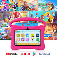 Tablette éducative pour enfants PRITOM K7pro B 4 Go + 32 Go avec logiciel de protection des yeux et Wi-Fi pour jeux et apprentissage