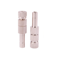 Boquilla de latón para pulverización, inyectores de niebla para jardín, sistema de pulverización de enfriamiento por niebla, mini pulverizador de alta presión con grifo de agua antipicaduras, potencia de 2-20 kg máx.