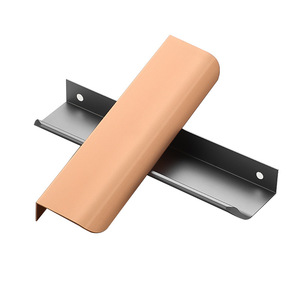 Modern Minimalist Black Gold Handle <b>Dresser</b> Aluminum Alloy Zinc <b>Knob</b> Drawer <b>for</b> Kitchen Bedroom Hotel or Wardrobe Use - Product Image 6