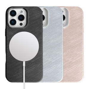 Étui de téléphone en cuir PU de luxe à motif soyeux pour iPhone 13 14 15 16 <span class=keywords><strong>Pro</strong></span> Max, coque magnétique pour téléphone portable pour iPhone - Product Image 2