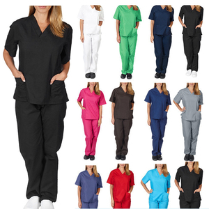 Usine Top Qualité Pantalon De Jogging Personnalisé Costume Uniformes D'hôpital Manches Courtes Infirmière Médicale Type Uniforme Ensemble De Gommage - Product Image 2