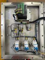 Boîtier de commande d'éclairage antidéflagrant IECEx & ATEX SS316L, contrôle d'automatisation IP66 AC220V 25A pour les usines pétrolières, gazières et chimiques