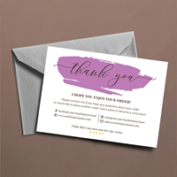 Tarjetas de Agradecimiento Personalizadas con Logotipo Impreso a Color, Acabado Brillante o Mate, Gracias por Apoyar a Pequeñas Empresas