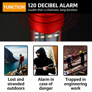 Marteau de sécurité multifonctionnel durable, outil de survie d'urgence avec brise-vitre pour le camping en plein air, l'<span class=keywords><strong>évasion</strong></span> - Product Image 6