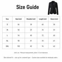Blazer ajusté pour femme à revers cranté, veste de travail décontractée en polyester et élasthanne tissé à bouton unique pour le bureau