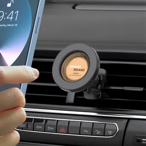 360 Auto Rotate Air Vent Mobile Stand Strong Magnetic Phone Holder Car Ac Vent Clip Mount for Iphone 12 13 14 15