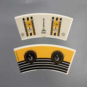 Customized Logo Paper <b>Cup</b> Fan Offset Printing Food Grade Waterproof <b>Cup</b> Making Raw Material - Product Image 2