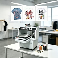 Imprimante DTG numérique entièrement automatique, mini-imprimante textile directe pour T-shirts, coton, flex, impression personnalisée multicolore haute vitesse