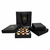 Boîte cadeau en carton rigide imperméable avec fermeture magnétique, impression personnalisée du logo, gaufrage, pour chocolats et bonbons