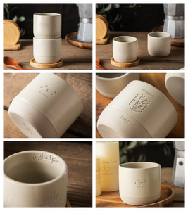 芬恩定制标志陶瓷咖啡杯哑光斑点粘土浓缩咖啡杯彩色230毫升陶器饮料无手柄塔扎斯德咖啡杯 - Product Image 4