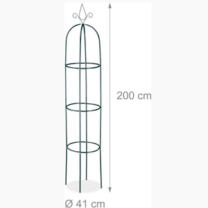 Support de plante rond <span class=keywords><strong>en</strong></span> forme de tour, treillis pour fleurs, fruits, légumes, concombre, tomate, <span class=keywords><strong>pot</strong></span> de rose, pois, haricot, lit surélevé - Product Image 2