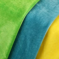 En stock Tissu en velours tissé 100% soie de luxe respirant, plusieurs couleurs pour vêtements de nuit et robes pour filles