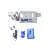 YHTT Silencieux d'échappement pneumatique universel à soupapes, paire de 2,5 pouces, kit à double soupape, télécommande, acier inoxydable T304