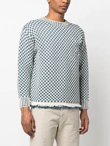 Pull tricoté personnalisé Sweat à capuche tricoté à grille jacquard Col rond Pull tricoté pour homme Pull pour homme - Product Image 2