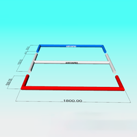 Lapangan Sepak Bola Tiup Komersial Airfunpro 3v3 yang Dapat Dipindahkan 18mx10mx0.6m Indoor/Outdoor Laris Terjual